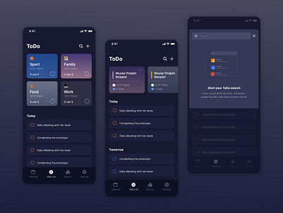 ToDo App - Organize Pro – Finance, Calendar and ToDo App 2022 agenda app app design app ui calendar calendarapp design finance financeapp frame free freedownload freeuikit lineup logo schedule timescheme timetable todo