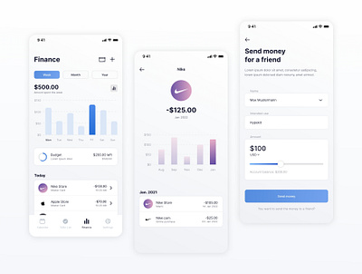 Finance App - Organize Pro – Finance, Calendar and ToDo App 2022 app design app ui bank bankapp calendar calendarapp design finance financeapp fund illustration logo money moneyapp schedule stock store todo todolist