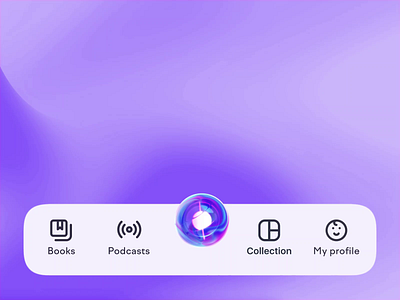 Voice assistant sphere «Karina» from Readflow 2022 3d after effects animation app blender branding design fluid graphic design hype liquid motion motion graphics purple siri ui vector voice voice assistant