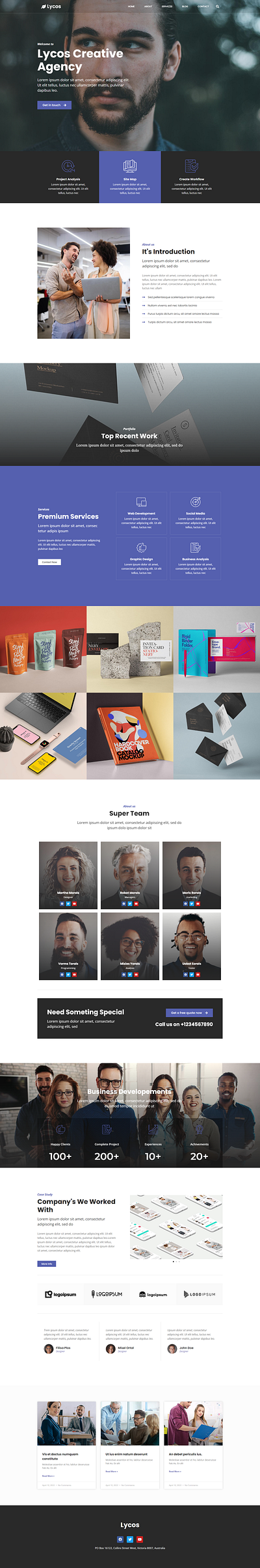 Lycos Creative Agency Wordpress Website Design agency agency website attractive business website creative design digital marketing elementor elementor pro modern website responsive design web design website website design wordpress wordpress developer wordpress website