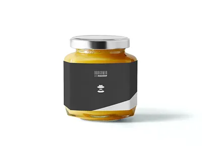 Free Transparent Jam Jar Mockup branding design free graphic design jam jar logo mockup transparent typography