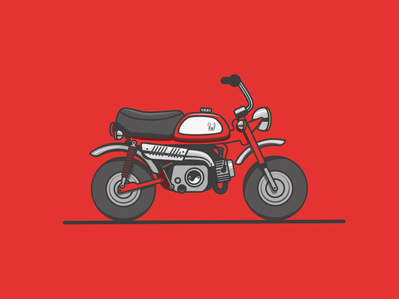 Honda Monkey by Reel on Dribbble