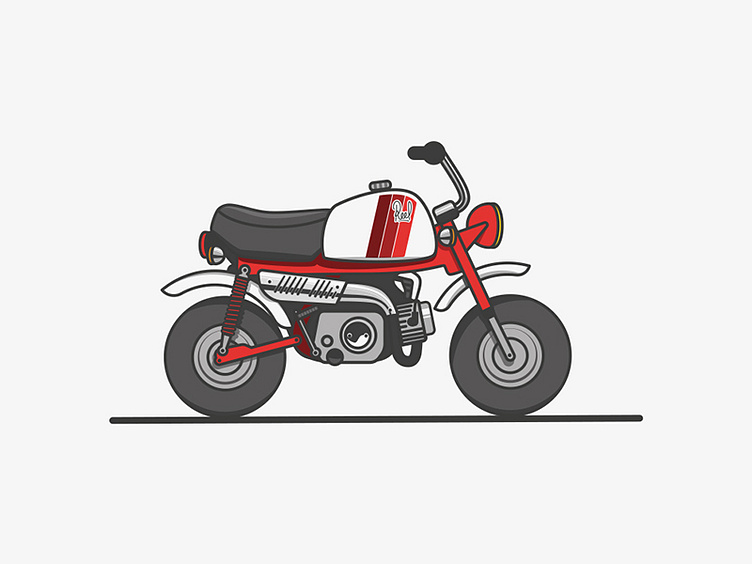 Honda Monkey by Reel on Dribbble