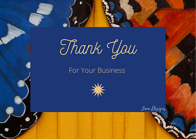 Thank You For Your Business canva graphic design