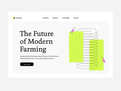 Summa - Vertical farming branding design digital eco farming green logo minimal plants ui uidesign web