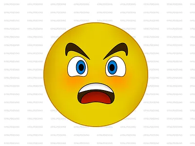 Ilustración emoji sorprendido montaje