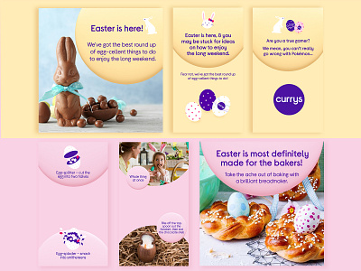 Easter Creatives for Currys branding bunny chocolate design designer digital art digital illustration digitalart easter easterholiday egg egghunt graphic design holiday illustration illustration art illustrator logo socailmedia tech