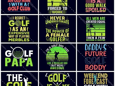Golf lover t-shirt design bundle branding design golf golf graphic golf lover golf player golf shirt golf t shirt golf typography graphic designer t shirt t shirt design t shirt designer typography vector