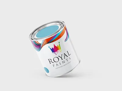 Paint Can Design Mockup branding graphic design logo design package design