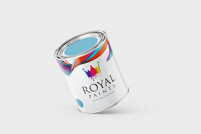 Paint Can Design Mockup branding graphic design logo design package design