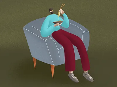 Noodles art artwork drawing illustration illustrator procreate