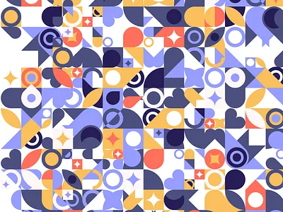 The Fox's Stories — pattern block branding festive flat geometric graphic design illustration illustrator pattern purple seamless shapes surfacepattern vector vector pattern иллюстрация паттерн узор