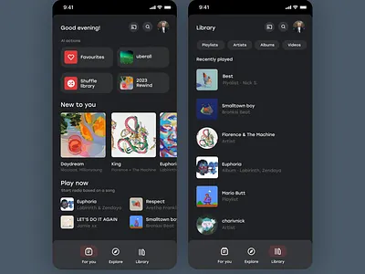 YouTube Music Redesign by charivnick app apple branding design flat fresh google graphic design illustration ios logo music redesign typography ui ux vector youtube