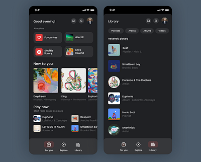 YouTube Music Redesign by charivnick app apple branding design flat fresh google graphic design illustration ios logo music redesign typography ui ux vector youtube