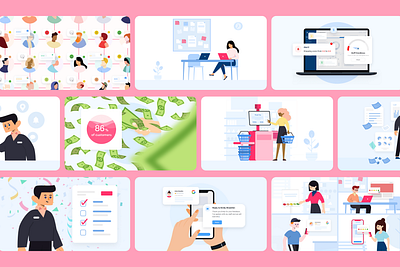 Marketing Explainer Video Illustration animation app branding design graphic design illustration landing page motion graphics ui vector