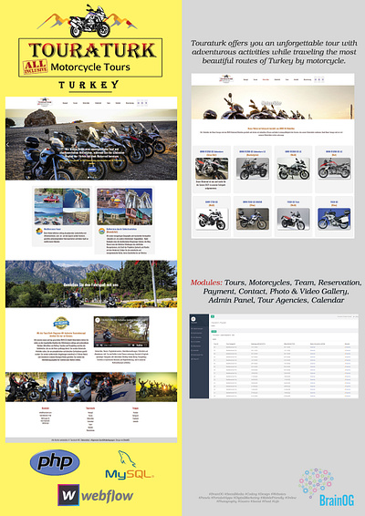 Motorcycle Tours Turkey branding design motorcycle responsive design responsive website tourism tours webdesign webflow website website design