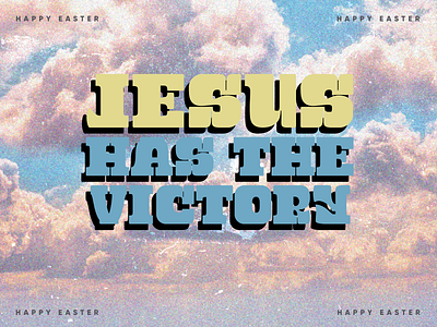 PCM Design Challenge | Jesus Has the Victory art artwork church design design challenge easter graphic design hope jesus pcmchallenge prochurchmedia social media typography victory