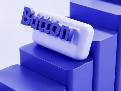 3D Button 3d blender button component design design system madebydor system