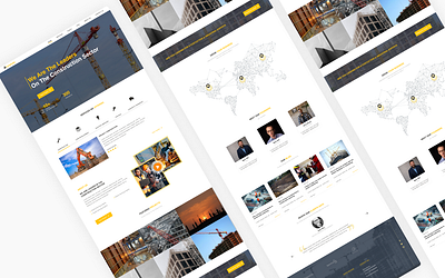 Constrato - Constrution website design construction landing page construction website design figma interaction design landing page product design ui ui design uiux website design