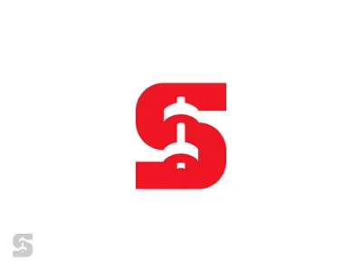 Smart Fitness logo awesome logo barbell branding clean logo creative logo fitness flat logo gym health lettering logo ideas logo inspiration minimal logo minimalist logo monogram s negative space s logo simple logo typography