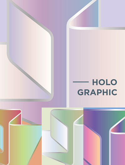 Abstract Futuristic Holographic Shapes artwork branding design document graphic design illustration inspiration logo ui ux vector