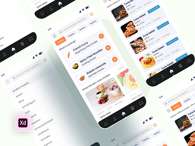 Food App 🍟 V6 animation app branding design food new app graphic design illustration logo ui ux vector