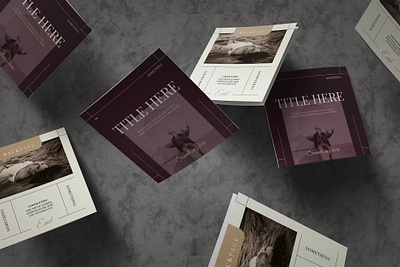 Fashion Square Trifold Brochure advertising catalog clean design fashion fashion square femenine graphic design illustration indesign magazine photography porfolio print printable square square trifold template trifold trifold brochure