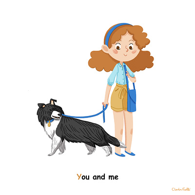 You and me branding children book illustration design digital illustration illustration illustrations kids art kids illustration logo