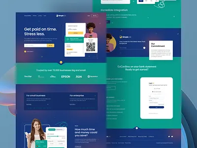 Mobile Banking website 🔥 bank bank account banking business design header home page design investments landing page design typography ui ux we webdesign website