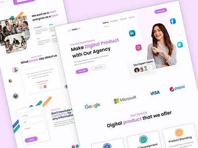 Make Digital Product with Our Agency website Layout adobe xd design digital product dribble grow your business with website latest websites modern website ui ui design website website design website designs 2022 website for business website for digital product website layout website layout 2022 website template website template 2022 websites wordpress