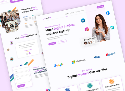 Make Digital Product with Our Agency website Layout adobe xd design digital product dribble grow your business with website latest websites modern website ui ui design website website design website designs 2022 website for business website for digital product website layout website layout 2022 website template website template 2022 websites wordpress