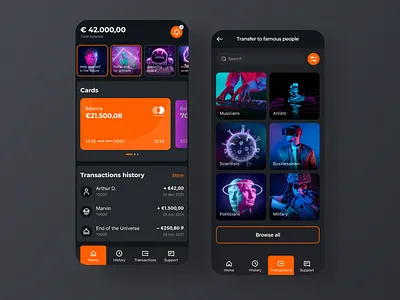 Zebank — Bank of the future bank design figma finance fintech mobile app ui