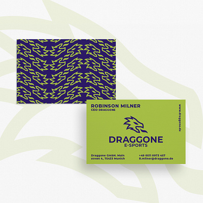 Business Card Draggone E-Sports brand brandidentity brandidentitydesign branding business card business card design business cards businesscard businesscarddesign creative creativity design designer logo minimal modern modern businesscard design print design stationary typography