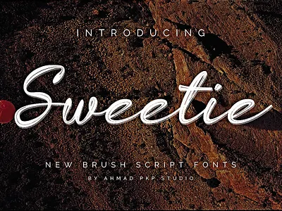 Sweetie Font - Brush Script Font 3d animation app branding design flat graphic design illustration logo motion graphics ui wedding