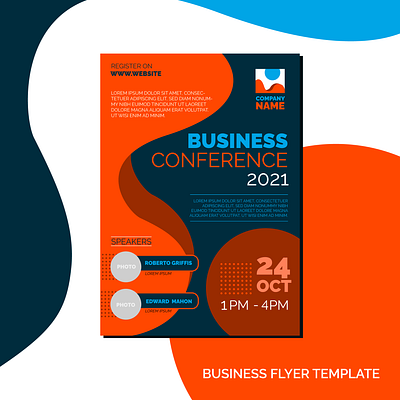 Business Conference Flyer Template. design