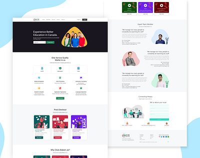 Cholo Bidesh Jai app design best ui cholo bidesh jai colorful ui design graphic design jasim jasim uddin skill immegration ui study abroad ui study website ui ui design ui designer uiux ux design website ui website ux