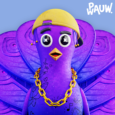 Peacock - Pauwauw 3d character 3d illustration animal blender character character design illustration peacock substancepainter