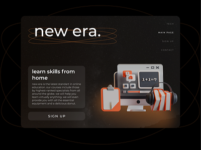 Online Courses Website app concept edtech education online learning online school