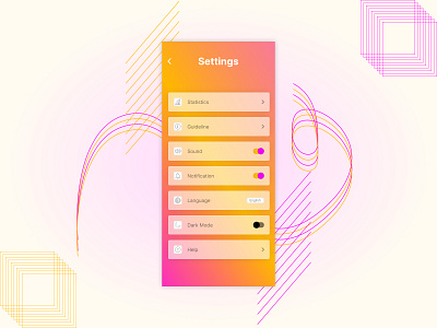 Setting Mobile UI app design design game setting graphic design mobile app mobile ui profile setting setting setting mobile ui setting page settings ui ui ux design uiux uiux design ux