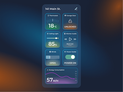 Smart Home App app ui home app mobile app smart home