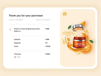 Email Receipt UI #dailyuichallenge dailyui dailyuichallenge design figma ui ux uxdaily