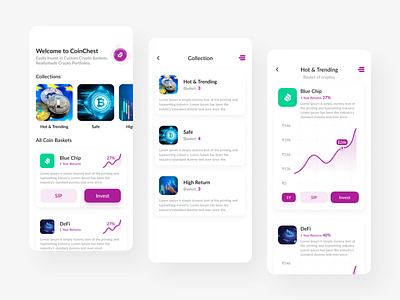 Crypto Currency App Design app bitcoin bitcoin wallet bitcoins blockchain clean crypto crypto app crypto currency crypto exchange crypto wallet cryptocurrency cryptocurrency app design ethereum investment app mobile app mobile design ui ux