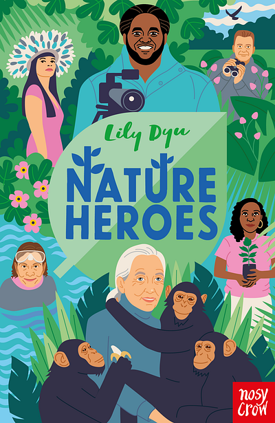 Nature Heroes activists book change climate earth global heroes nature portrait vector warming