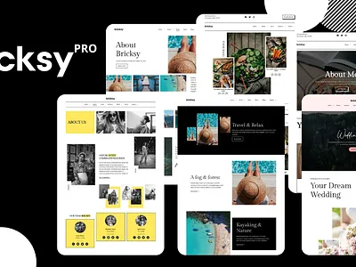 Bricksy Pro FSE Theme fashion blog food food blogger gutenberg travel blogger wordpress wordpress theme