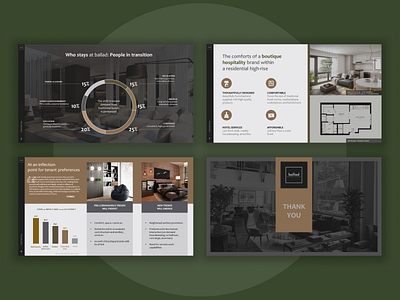 Presentation design black branding design graphic design pitch deck presentation real estate