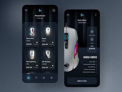 Gadget App accessories app app design e commerce ecommerce gadget gaming mouse mobile app mobile app design mobile design mobile ui mouse mousepad online shop online store orix product sajon store