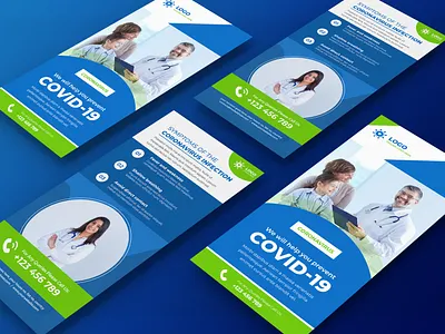 Medical DL Flyer & Rack Card Design Health Care I Covid-19 advertisement bannerads clinic services corona virus covid 19 dentist flyer dl flyer doctor flyer design graphic design healthcare rack card hospital flyer medical flyer medical web banner medicine multipage flyer print design print media rack card socialmedia
