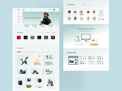 E-commerce landing page banner branding design figma graphic design homepage gesign landing page design logo psd template responsive website social media ad ui ui design ui ux website user experience user interface ux web template web ui website design