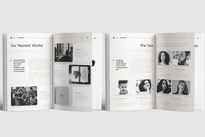 Free Company Profile agency branding brochure company company profile corporate editorial graphic design identity indesign layout letter logo marketing minimal modern motion graphics profile report ui