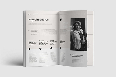 Free Company Profile agency branding brochure company company profile corporate editorial graphic design identity indesign layout letter logo marketing minimal modern motion graphics profile report ui